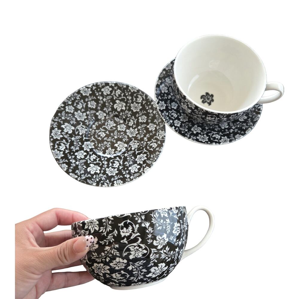 Martha Stewart Collection Floral Mug Set